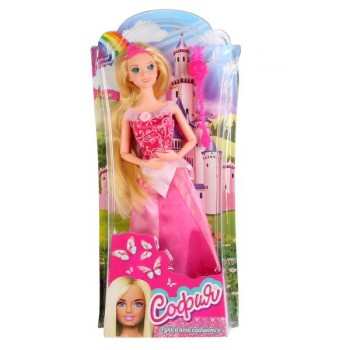Кукла 29см София принцесса в розовом платье, с аксесс.