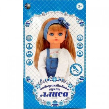 Интерактивная кукла `Алиса` 48 см с микрофоном и аксессуарами