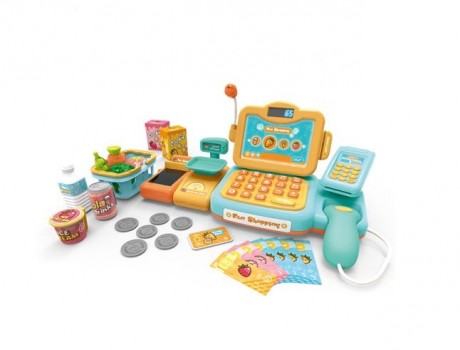 Игровой набор `Касса`, со звуком, лента для продуктов, весы, сканер, набор продуктов, корзина, в/к