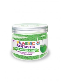 Plastic Fantastic. Гранулированный пластик 95 г, зелёный с аксес. в баночке