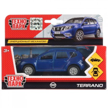 `Технопарк` Металлическая модель машины `Nissan Terrano`, синий