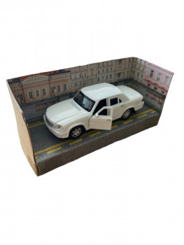 Фото #2 Машина металл ГАЗ -31105 «волга» 12 см, двери, багаж, инерц, белый, кор. Технопарк