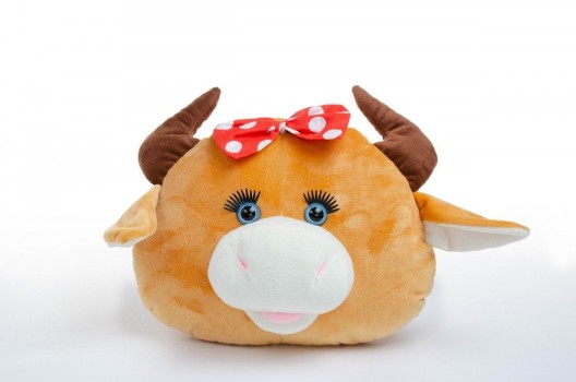 Мягкая игрушка подушка `Корова Улыбка №1`