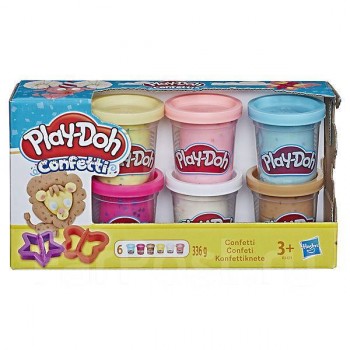 PLAY-DOH Игровой набор Плей-До 6 банок с конфетти