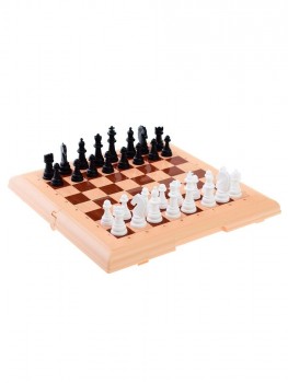 Фото #2 Игра настольная `Шахматы` в пласт.коробке (мал, беж)