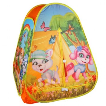Палатка детская игровая щенки, 81х90х81см, в сумке