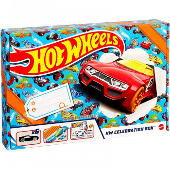 `Hot Wheels` (Хот Виллс) подарочный набор трассами и с 6-ю машинками