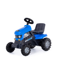 Каталка-трактор с педалями `Turbo` (синяя)