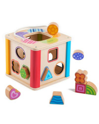 Развивающая игрушка из дерева «Волшебный куб-сортер»