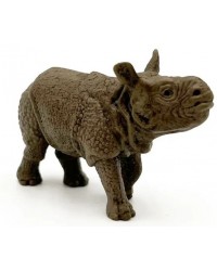Фигурка Детское Время - Детеныш индийского носорога (идет), серия: Дикие животные