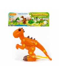 Конструктор-динозавр `Тираннозавр` (40 элементов) (в пакете)