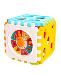 Развивающая игрушка `Куб`, сортер, с часиками