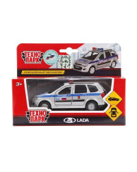 `Технопарк` Металлическая модель машины `Lada Kalina Cross` Полиция, 12 см, двери, багаж., инерц.
