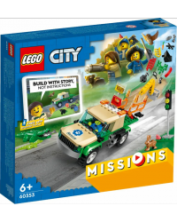 Конструктор LEGO CITY `Миссии по спасению диких животных`