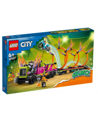 Конструктор LEGO CITY `Трюковый грузовик и огненное кольцо`