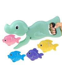 Набор игрушек для купания `Морские обитатели. Морской лев -поймай рыбку`, в/к