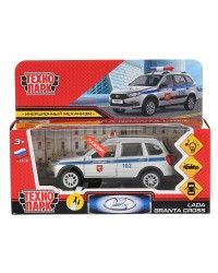 `Технопарк` Машина металл `Lada Granta Cross 2019. Полиция`, серебристый