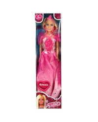 Кукла 29 см София, в розовом платье, бесшарнирная.
