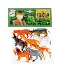 `Играем вместе` набор из 8-и диких животных в пакете