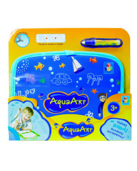 AquaArt коврик д.рис. с вод.марк.,синий,чемоданчик, в пак.