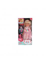 Кукла озвученная БАРБАРИКИ Лиля 40 см, в комплекте глиттерная расческа, 5 акс