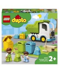 Конструктор LEGO DUPLO `Мусоровоз и контейнеры для раздельного сбора мусора`