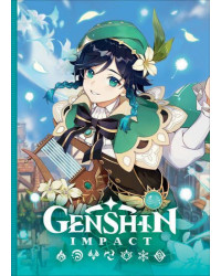 Genshin Impact Книга на каждый день с наклейками (зеленый)