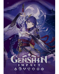 Genshin Impact Книга для записей на каждый день с наклейками (фиолетовый)
