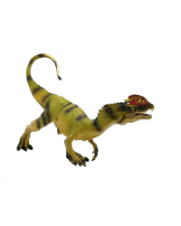 M5014B Фигурка Детское Время - Дилофозавр (с подвижной челюстью, идет, цвета: желтый, коричневый), серия: Динозавры