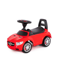 Каталка-автомобиль `SuperCar` №1 со звуковым сигналом (красная)