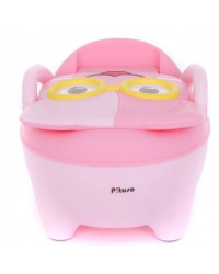 Детский горшок Котик в очках Pink/Розовый PITUSO 32*27*39 см