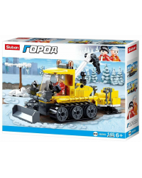 Конструктор 38-0952 Снегоуборочный трактор 145 деталей в коробке