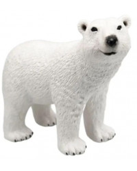 Фигурка Детское Время - Белый полярный медведь (стоит, цвета: белый, черный), серия: Дикие животные