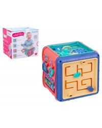 `Elefantino` Куб логический, сортер, шестерёнки, часики, лабиринт с машинками, головоломка, в/к