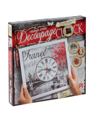 Набор для творчества Часы Decoupage clock `Париж`