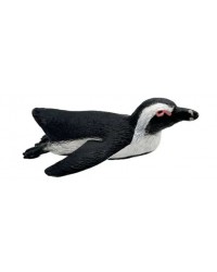 Фигурка Детское Время - Очковый пингвин (самец, плывёт, цвета: черный, белый), серия: Птицы