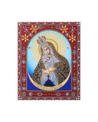 Картина фигурными стразами - Пресвятая Богородица Остробрамская, 20*25 см