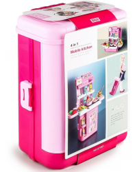 Игровой набор BOWA `Передвижная кухня` (63х49 см, 41 дет., сборный, свет, звук, в чемодане, розовый)
