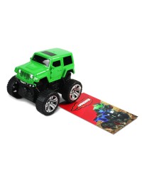Инерционная игрушка Handers `Большие колёса: внедорожник` 9 см, цвет светло-зеленый, в/к