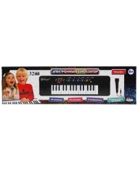 `Играем вместе` Пианино `электронный синтезатор` 32 клав., микрофон,