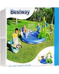 Детский бассейн Bestway 230 л, с брызгалкой и принадлежностями для игр