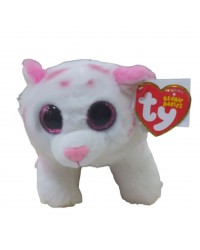 TY Мягкая игрушка BB Tabor - розово-белый тигр 15 см