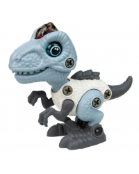 1toy RoboLife «Велоцираптор», динозавр сборный со светом, звуком