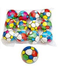 Мяч 6,3 см, Футбол цветной, полиуретан, в ассорт.