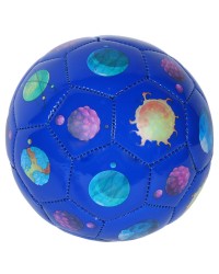 Мяч футбольный №2 , диаметр 15 см `Планеты`, цвет синий
