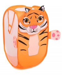 Корзина для хранения игрушек `Тигр`, цвет оранжевый