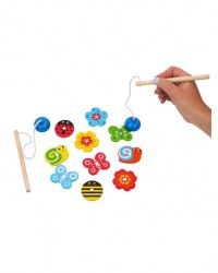 Деревянная игрушка Игра-рыбалка «Ловим бабочек»