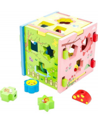Деревянная игрушка Mapacha Кубик Радужный 3 в 1