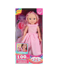 Кукла `Карапуз` озвуч. Катерина 38см, в платье, с цвет. волосами, с аксесс.