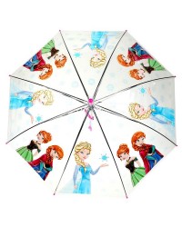 Зонт детский `Холодное сердце` r-50см, прозрачный, полуавтомат
